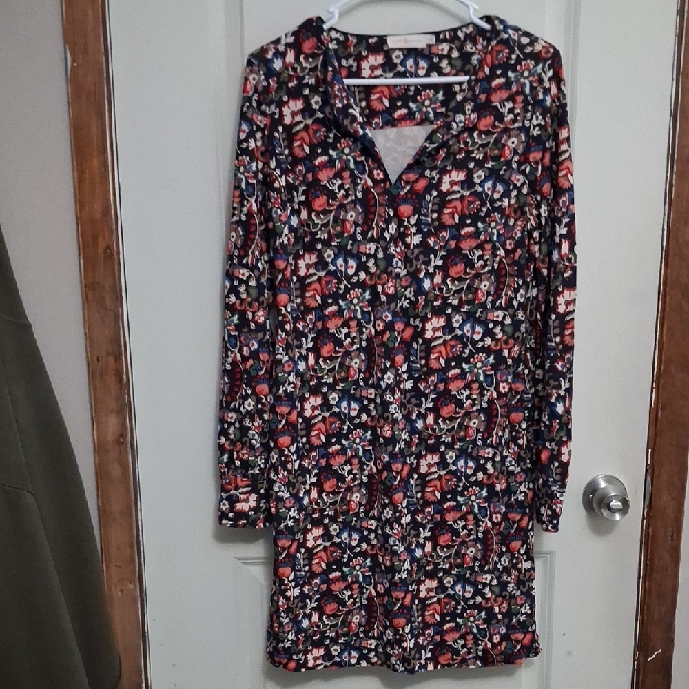Tory Burch Navy Floral Top